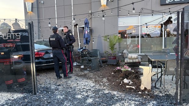 Close call at Saskatoon restaurant where car smashed through patio