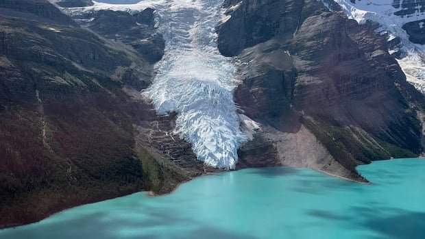 ‘Visual symbol of climate change’: Mount Robson’s Berg Glacier no longer reaches lake