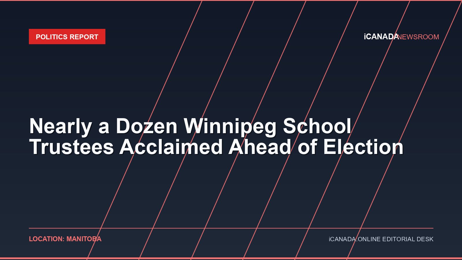 Nearly a Dozen Winnipeg School Trustees Acclaimed Ahead of Election