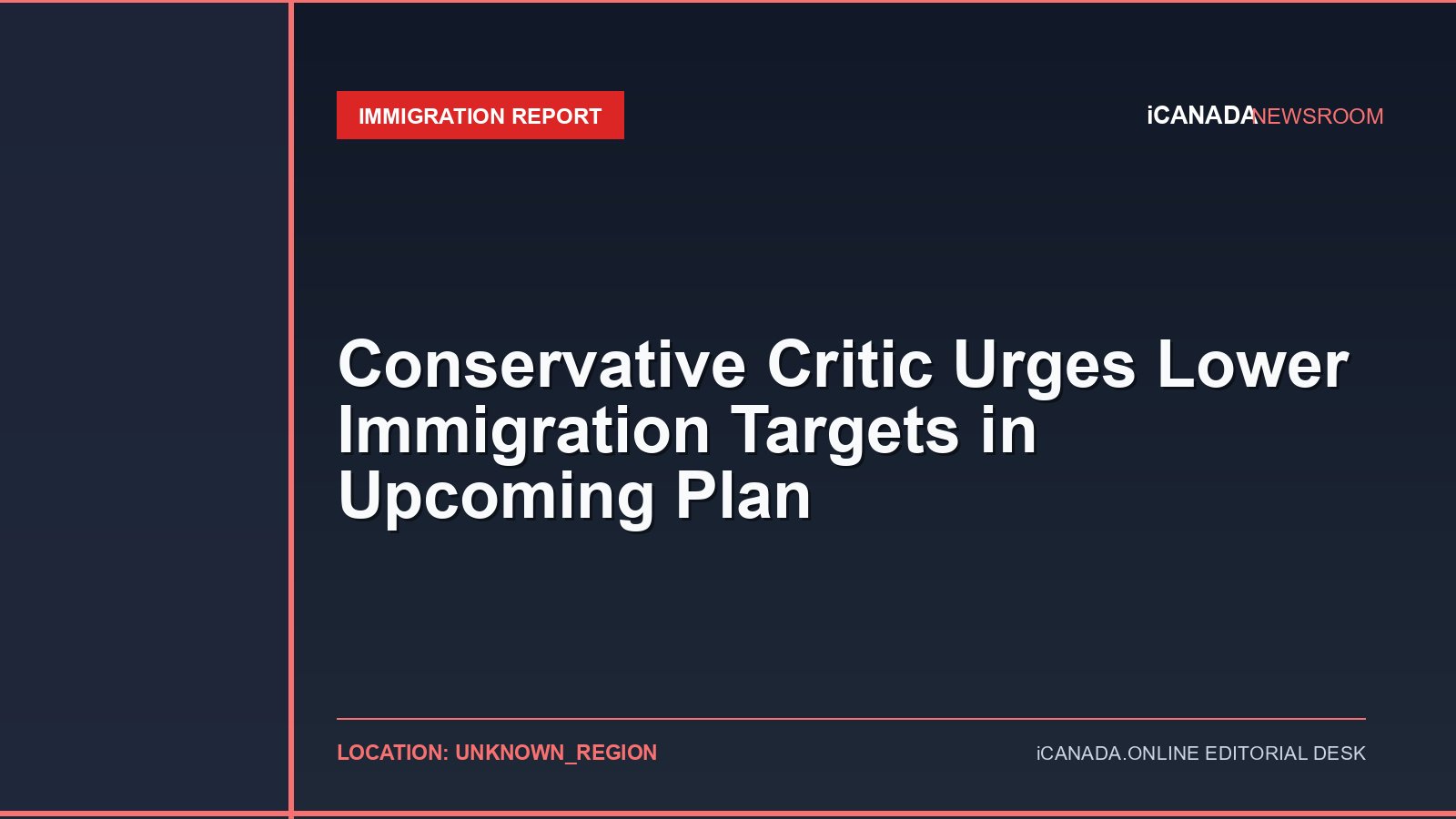 Conservative Critic Urges Lower Immigration Targets in Upcoming Plan