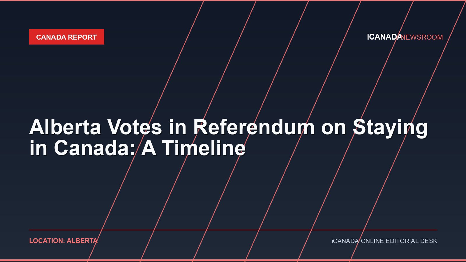 Alberta Votes in Referendum on Staying in Canada: A Timeline