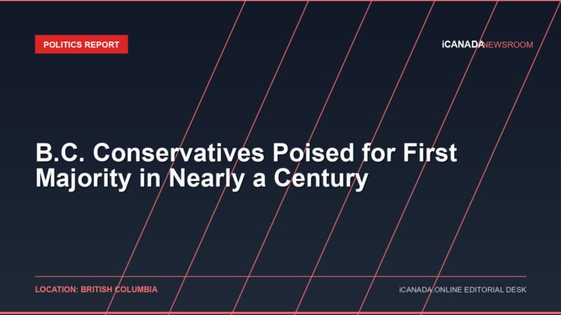 B.C. Conservatives Poised for First Majority in Nearly a Century