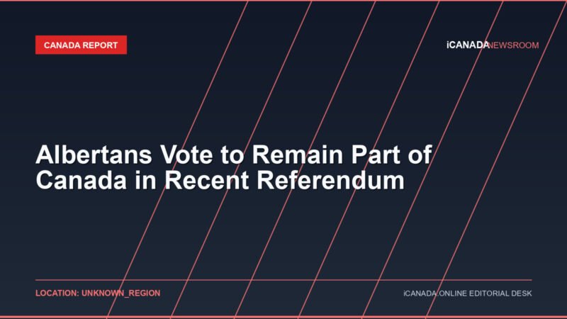 Albertans Vote to Remain Part of Canada in Recent Referendum
