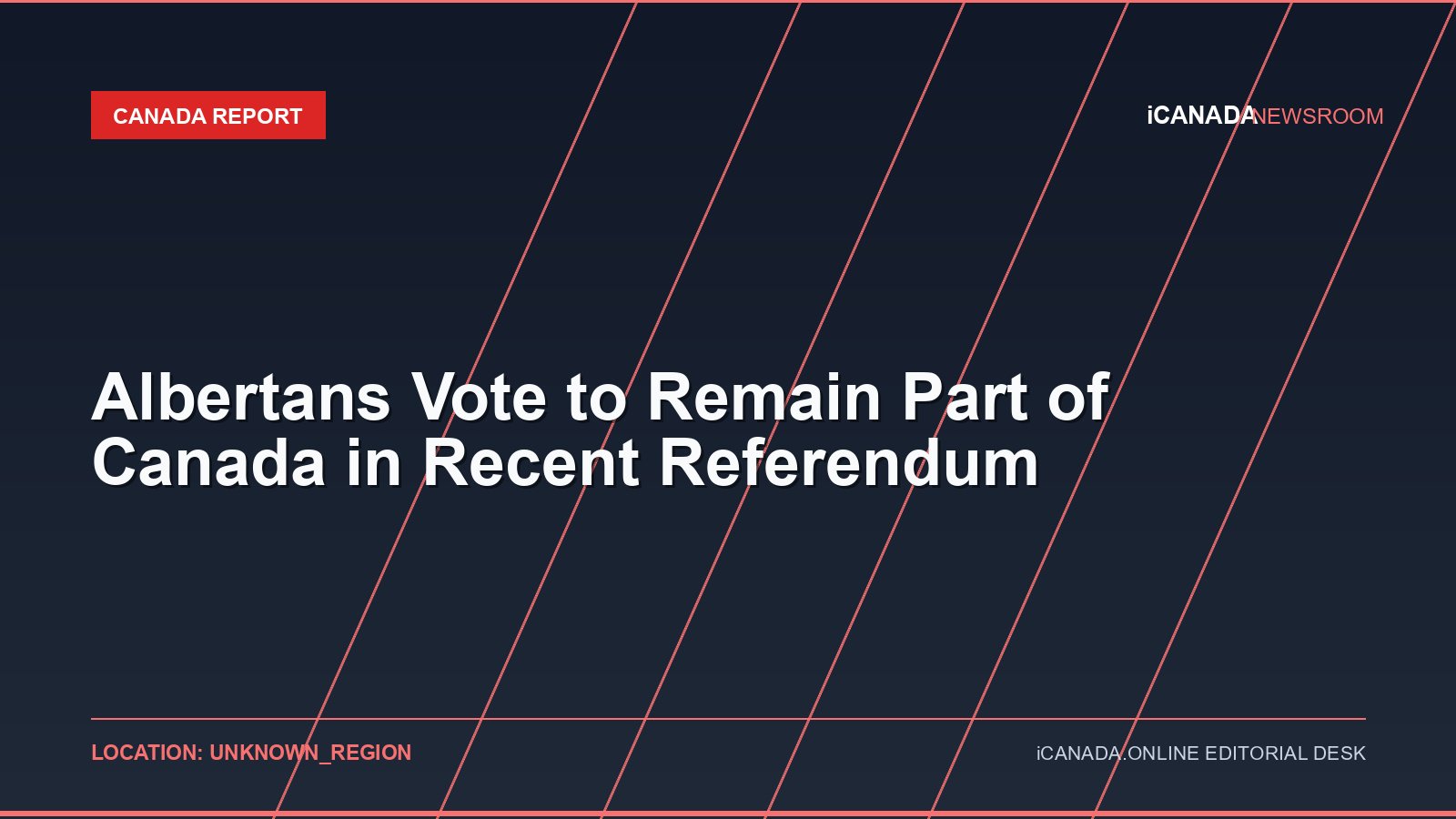 Albertans Vote to Remain Part of Canada in Recent Referendum