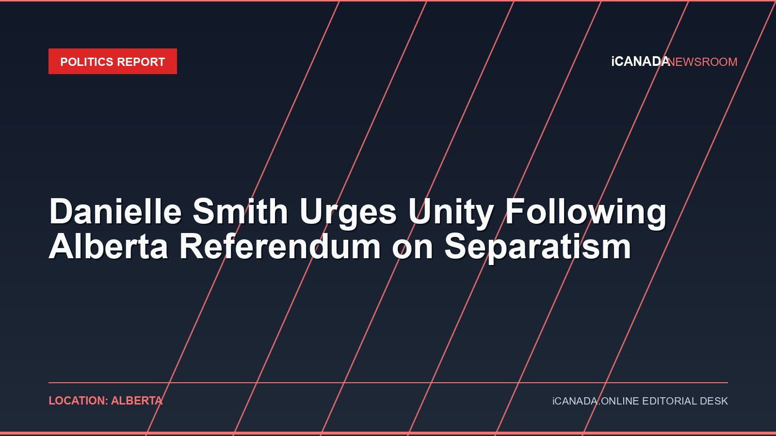 Danielle Smith Urges Unity Following Alberta Referendum on Separatism