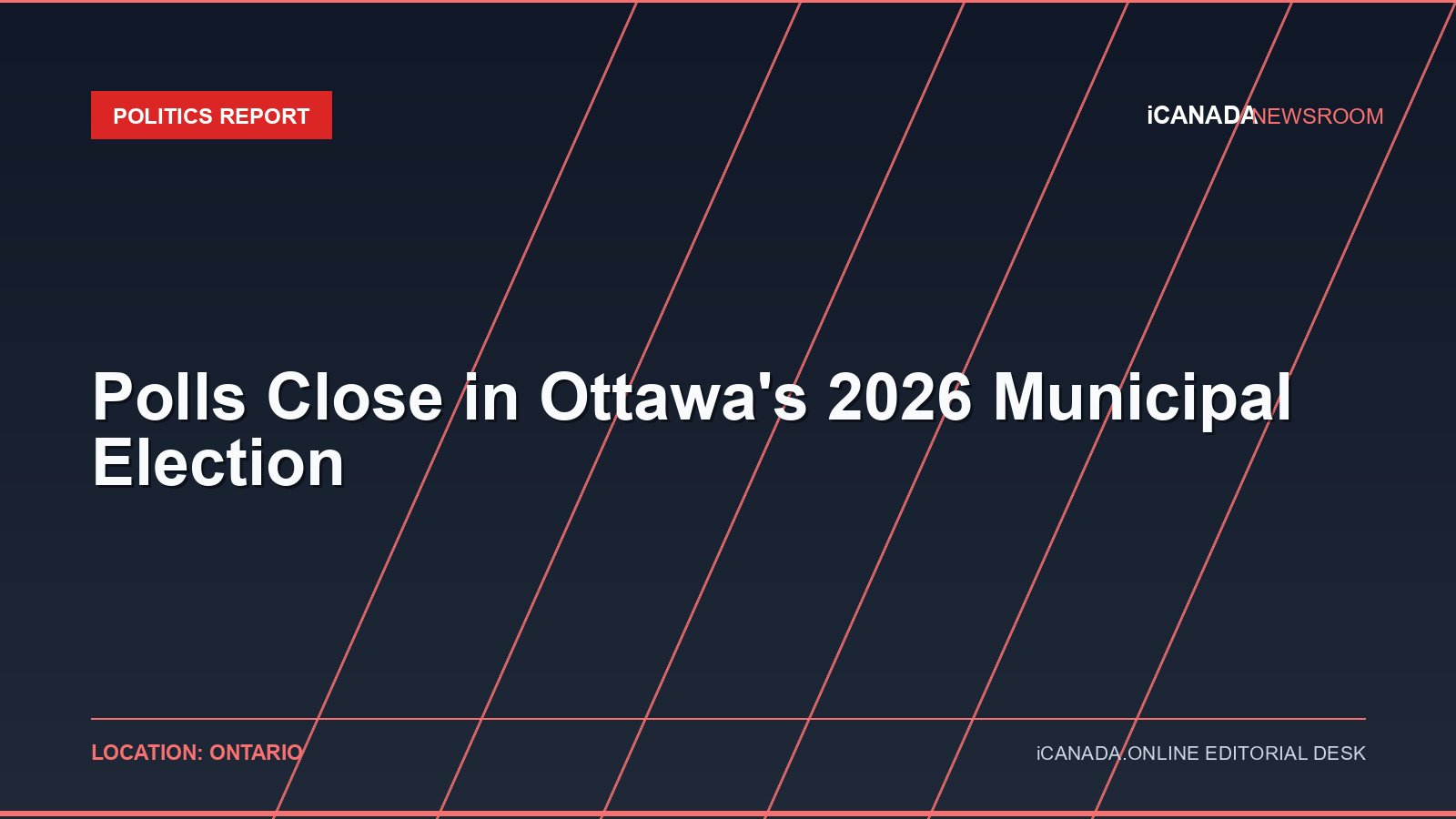 Polls Close in Ottawa’s 2026 Municipal Election