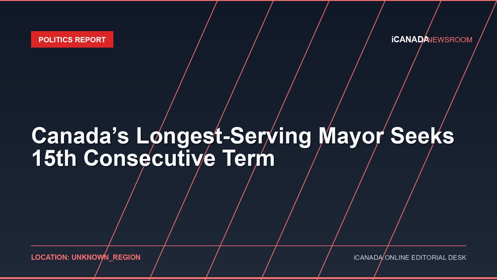 Canada’s Longest-Serving Mayor Seeks 15th Consecutive Term
