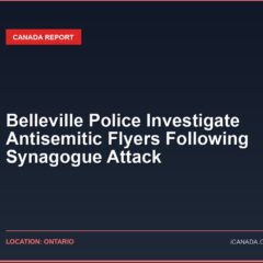 Belleville Police Investigate Antisemitic Flyers Following Synagogue Attack