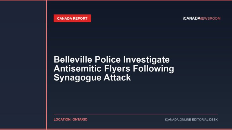 Belleville Police Investigate Antisemitic Flyers Following Synagogue Attack