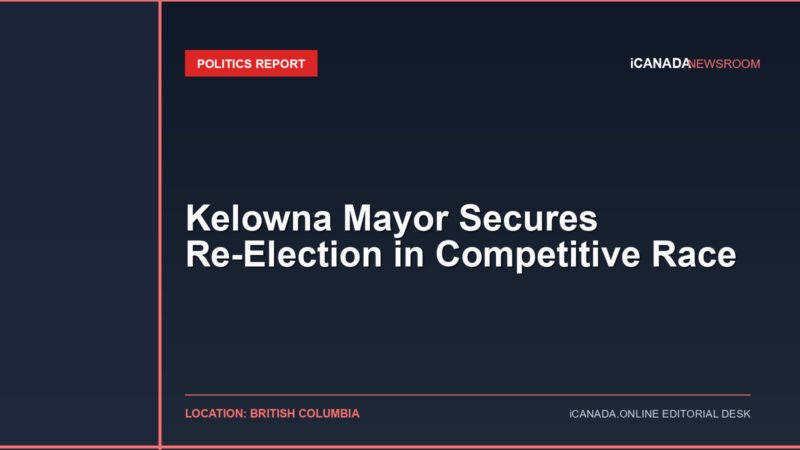 Kelowna Mayor Secures Re-Election in Competitive Race