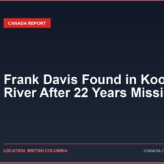 Frank Davis Found in Kootenay River After 22 Years Missing