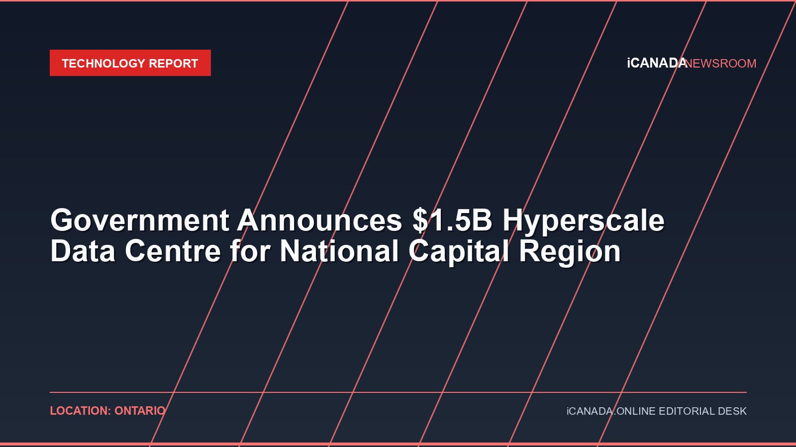 Government Announces $1.5B Hyperscale Data Centre for National Capital Region
