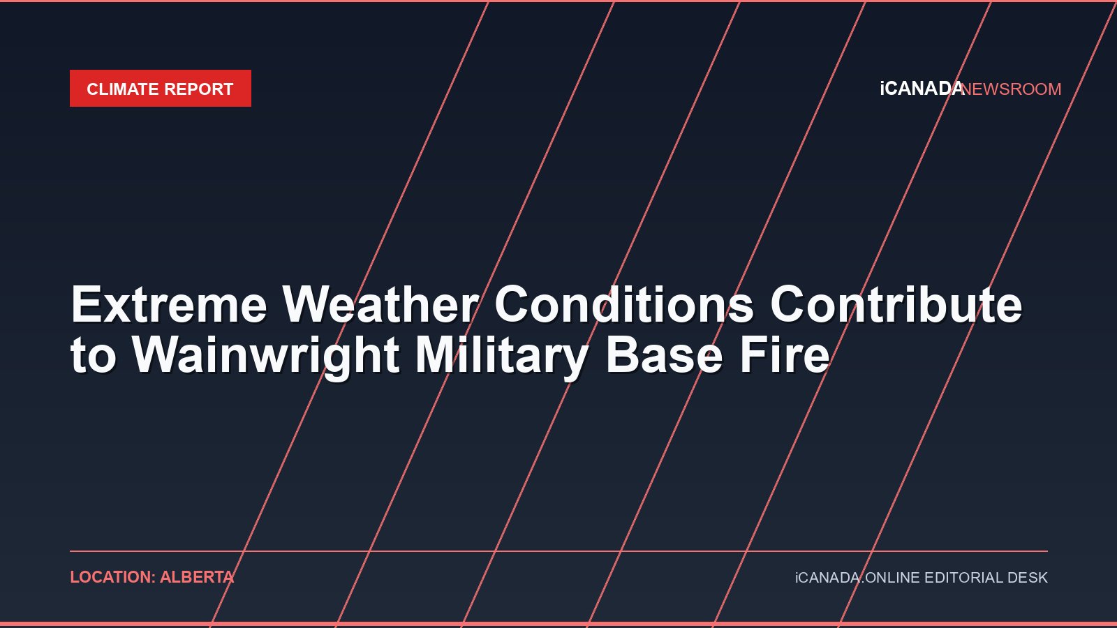 Extreme Weather Conditions Contribute to Wainwright Military Base Fire