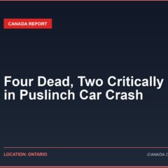 Four Dead, Two Critically Injured in Puslinch Car Crash