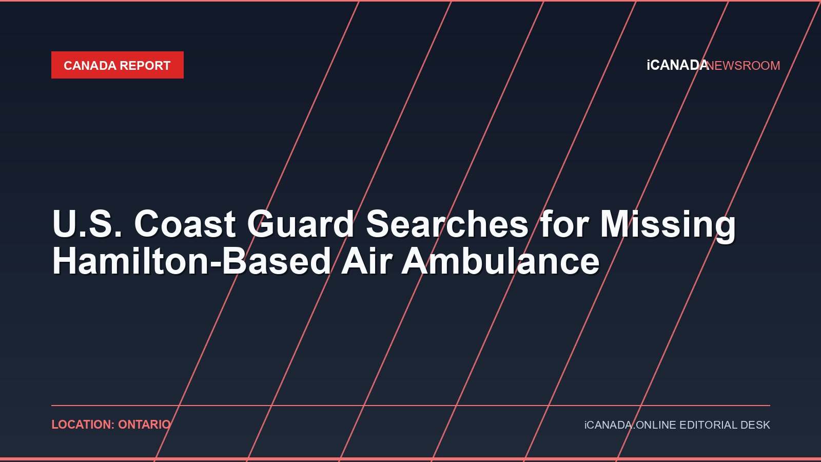 U.S. Coast Guard Searches for Missing Hamilton-Based Air Ambulance