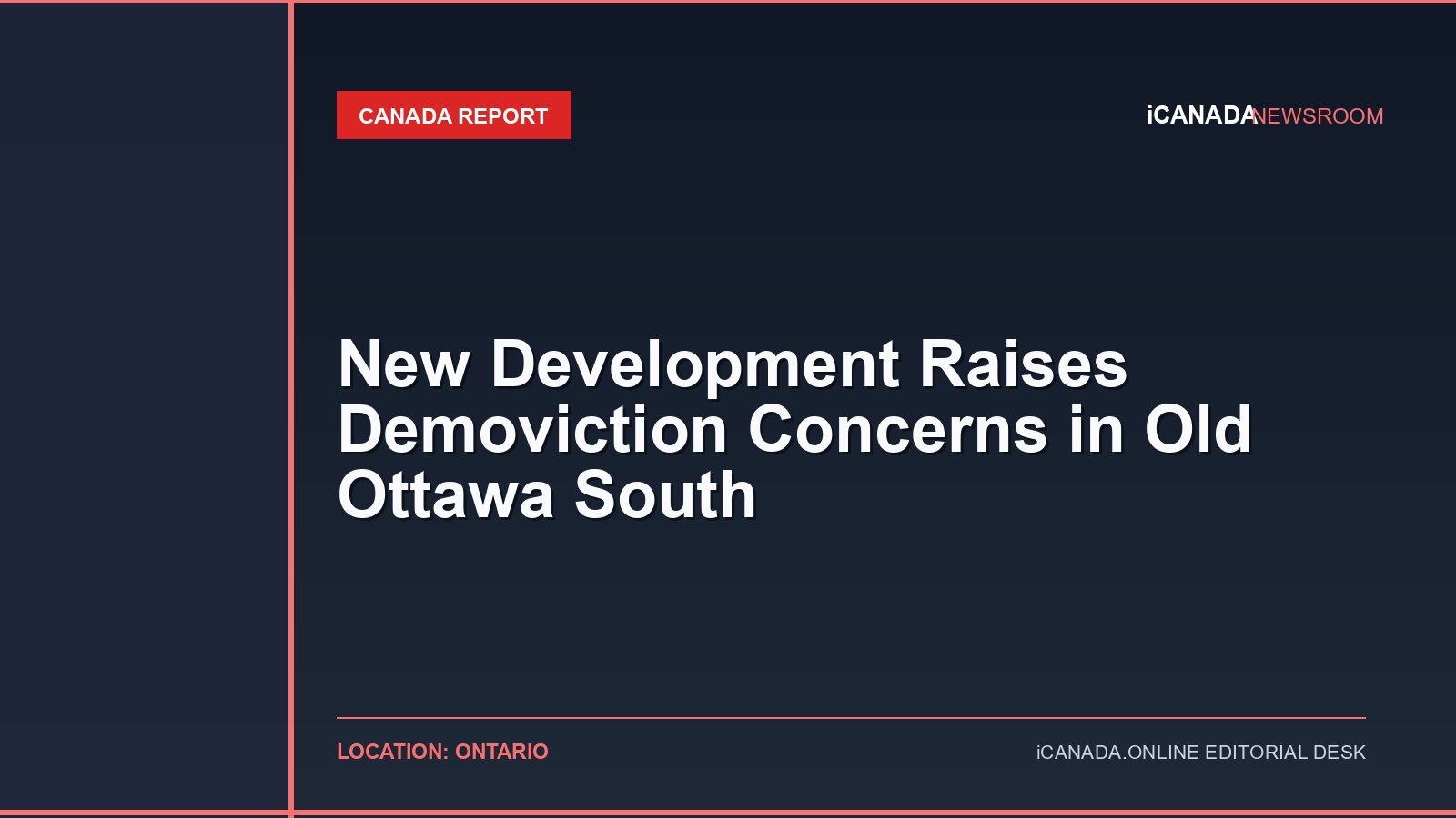 New Development Raises Demoviction Concerns in Old Ottawa South