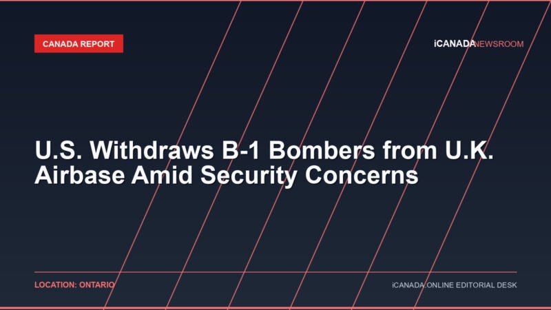 U.S. Withdraws B-1 Bombers from U.K. Airbase Amid Security Concerns