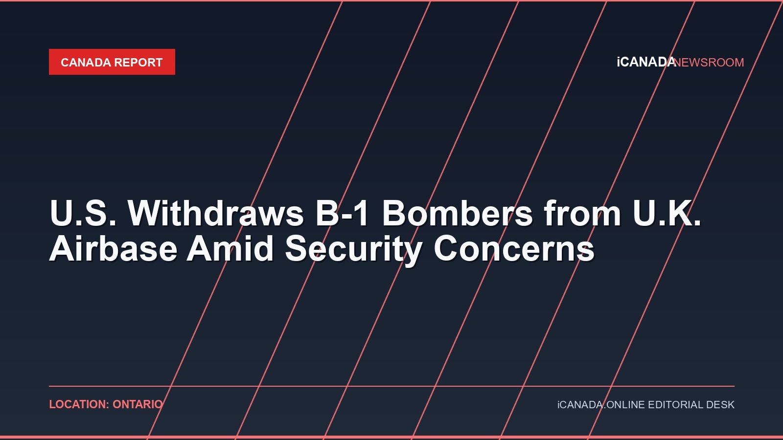 U.S. Withdraws B-1 Bombers from U.K. Airbase Amid Security Concerns