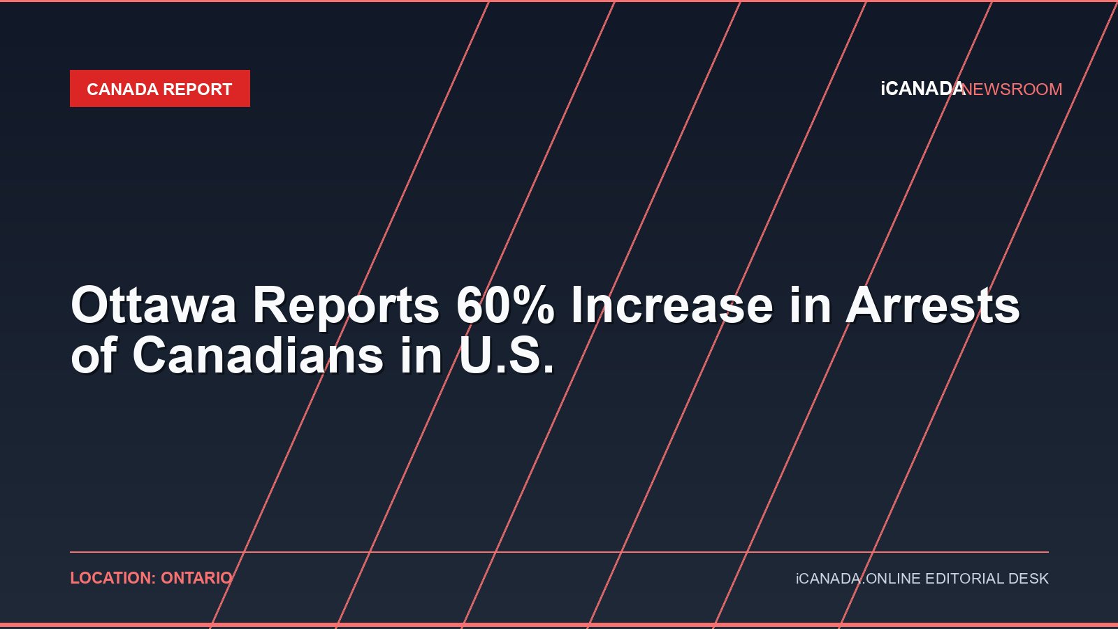 Ottawa Reports 60% Increase in Arrests of Canadians in U.S.