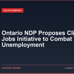 Ontario NDP Proposes Climate Jobs Initiative to Combat Youth Unemployment