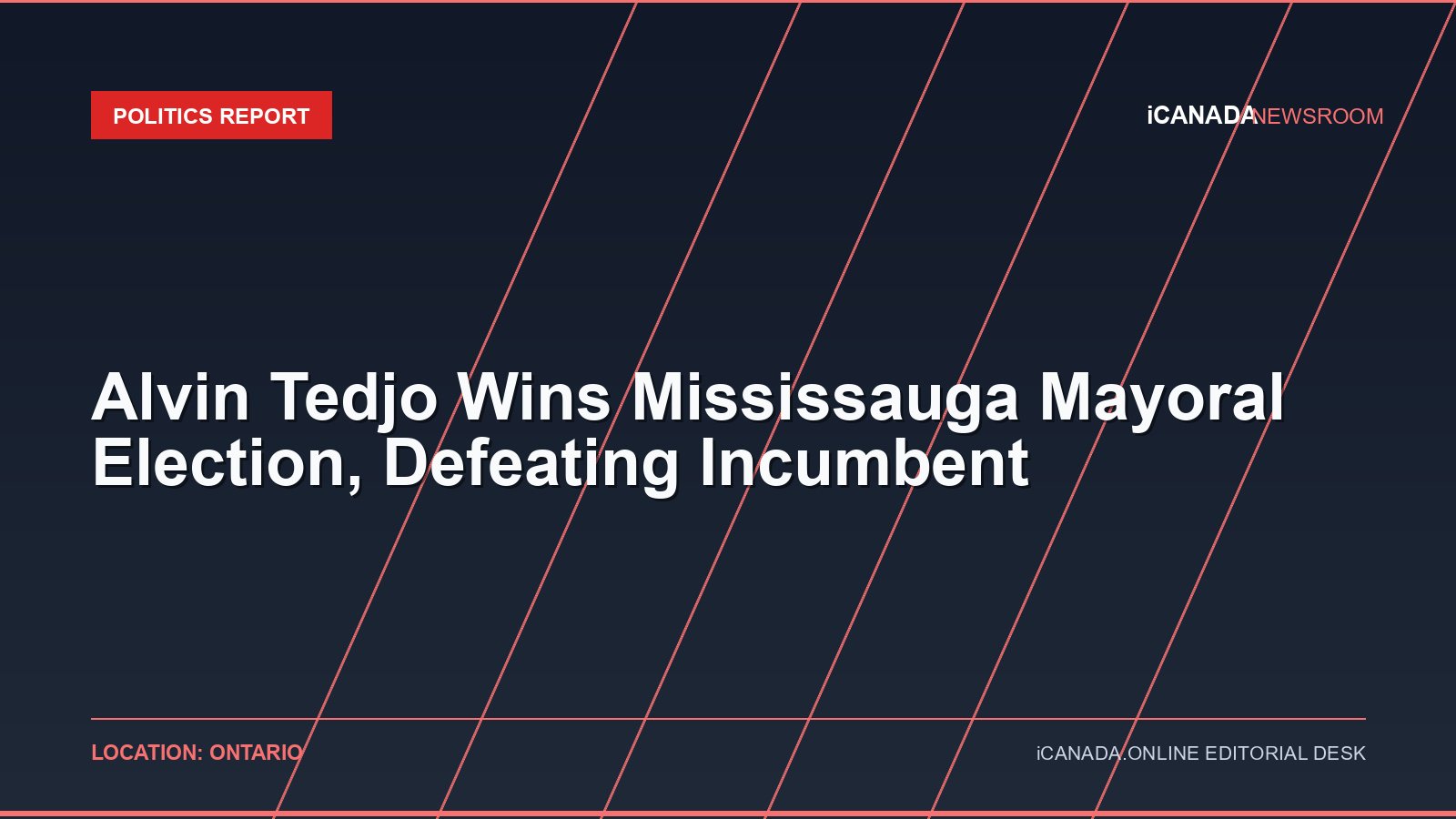 Alvin Tedjo Wins Mississauga Mayoral Election, Defeating Incumbent
