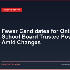 Fewer Candidates for Ontario School Board Trustee Positions Amid Changes