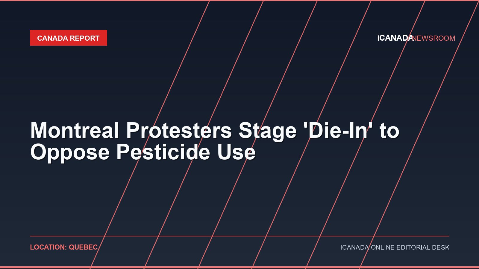 Montreal Protesters Stage ‘Die-In’ to Oppose Pesticide Use