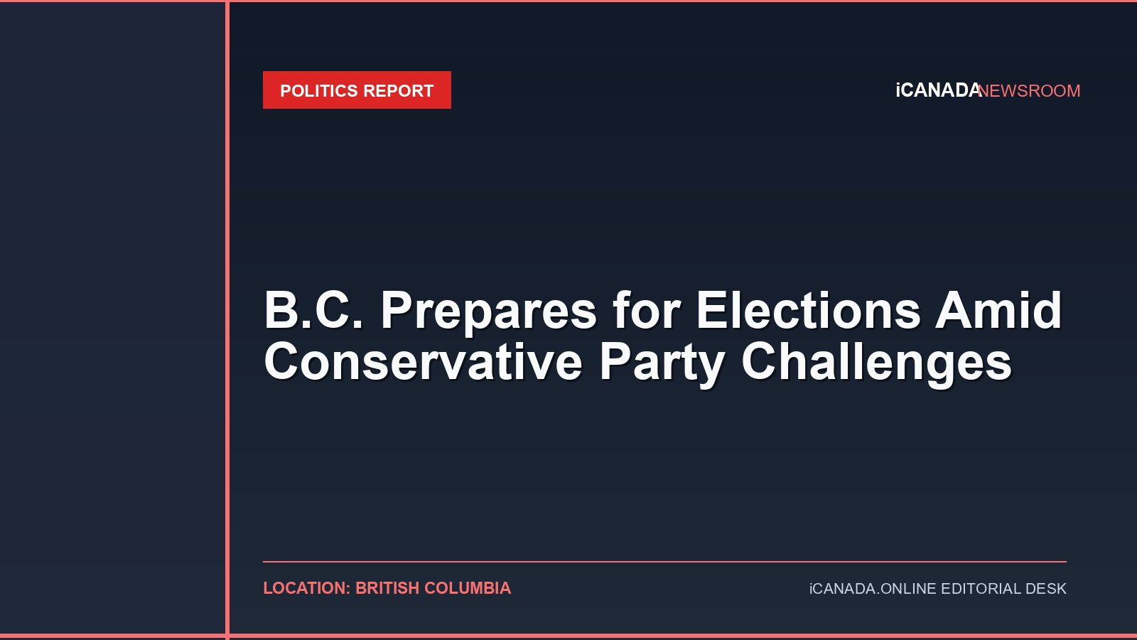 B.C. Prepares for Elections Amid Conservative Party Challenges