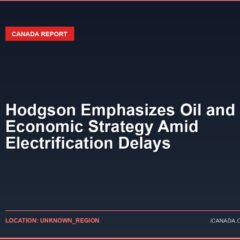 Hodgson Emphasizes Oil and Gas in Economic Strategy Amid Electrification Delays