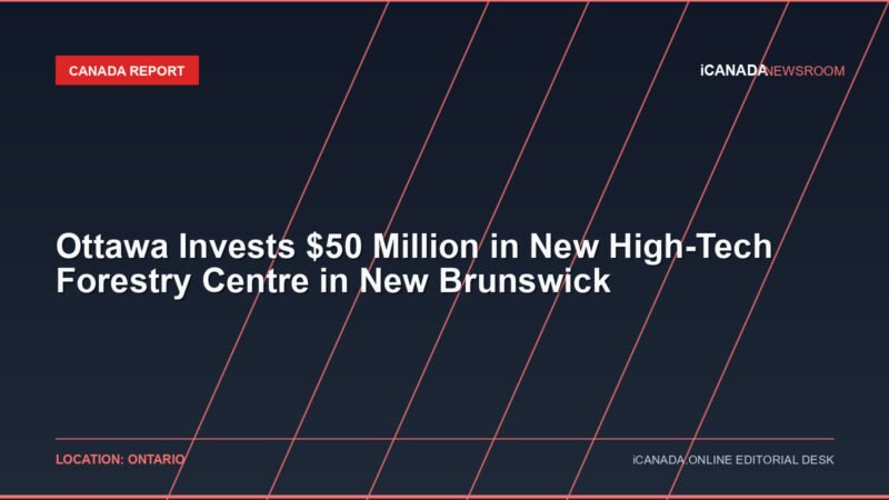 Ottawa Invests $50 Million in New High-Tech Forestry Centre in New Brunswick