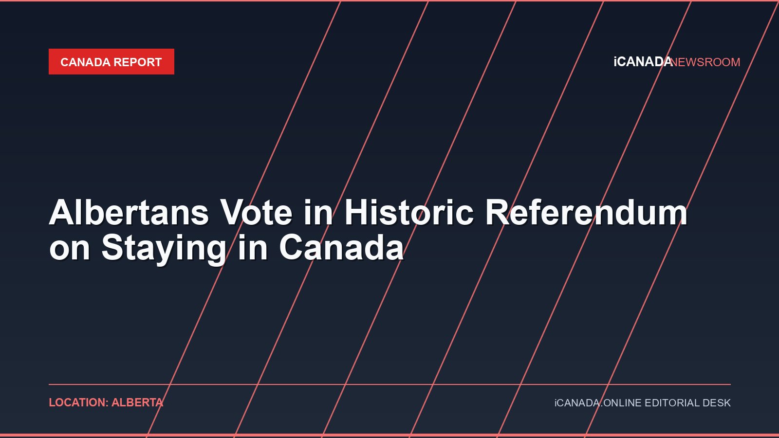 Albertans Vote in Historic Referendum on Staying in Canada