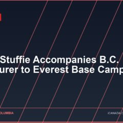 Mr. PG Stuffie Accompanies B.C. Adventurer to Everest Base Camp