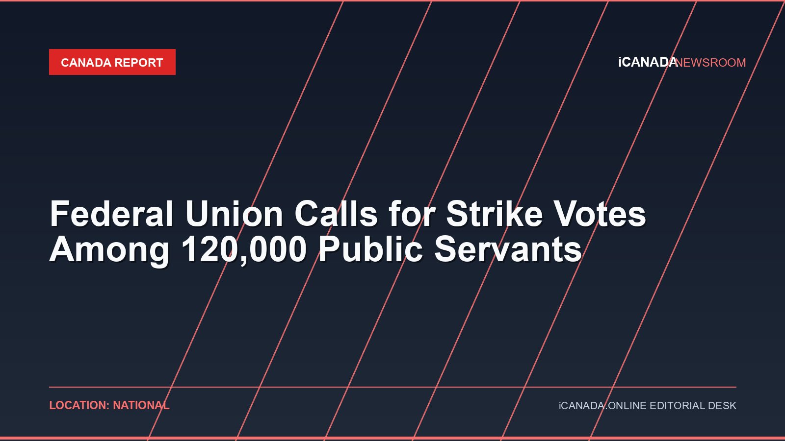 Federal Union Calls for Strike Votes Among 120,000 Public Servants