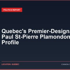 Quebec’s Premier-Designate Paul St-Pierre Plamondon: A Profile