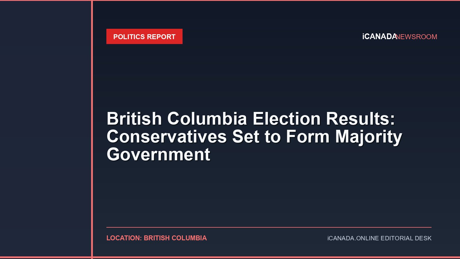 British Columbia Election Results: Conservatives Set to Form Majority Government