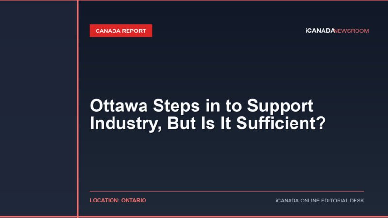 Ottawa Steps in to Support Industry, But Is It Sufficient?