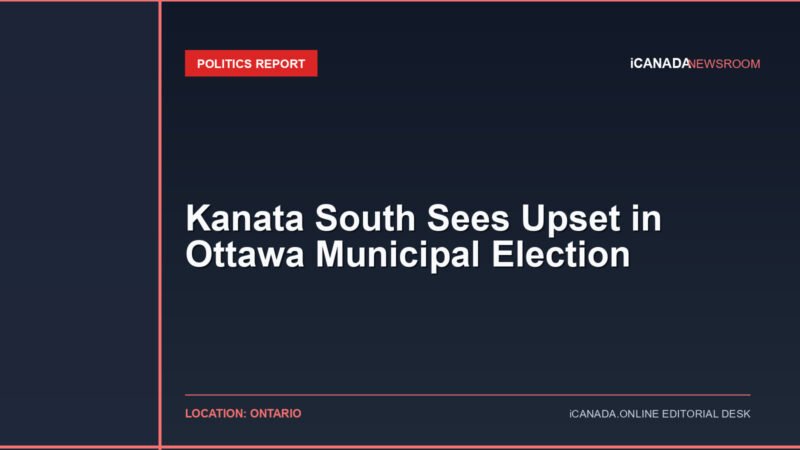 Kanata South Sees Upset in Ottawa Municipal Election