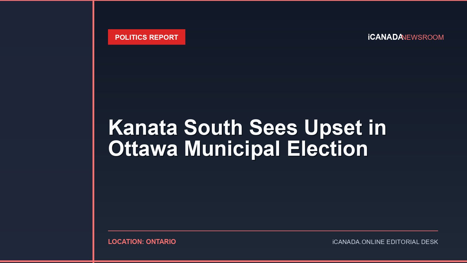 Kanata South Sees Upset in Ottawa Municipal Election
