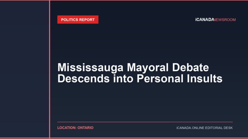 Mississauga Mayoral Debate Descends into Personal Insults