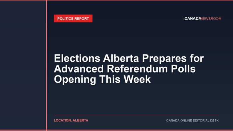 Elections Alberta Prepares for Advanced Referendum Polls Opening This Week