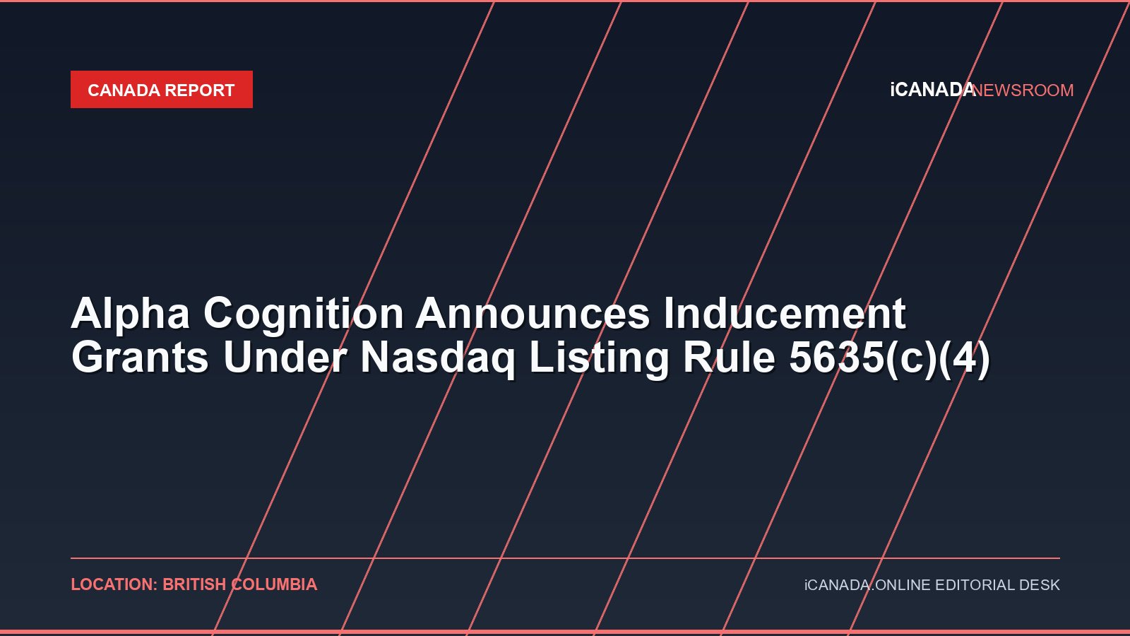 Alpha Cognition Announces Inducement Grants Under Nasdaq Listing Rule 5635(c)(4)