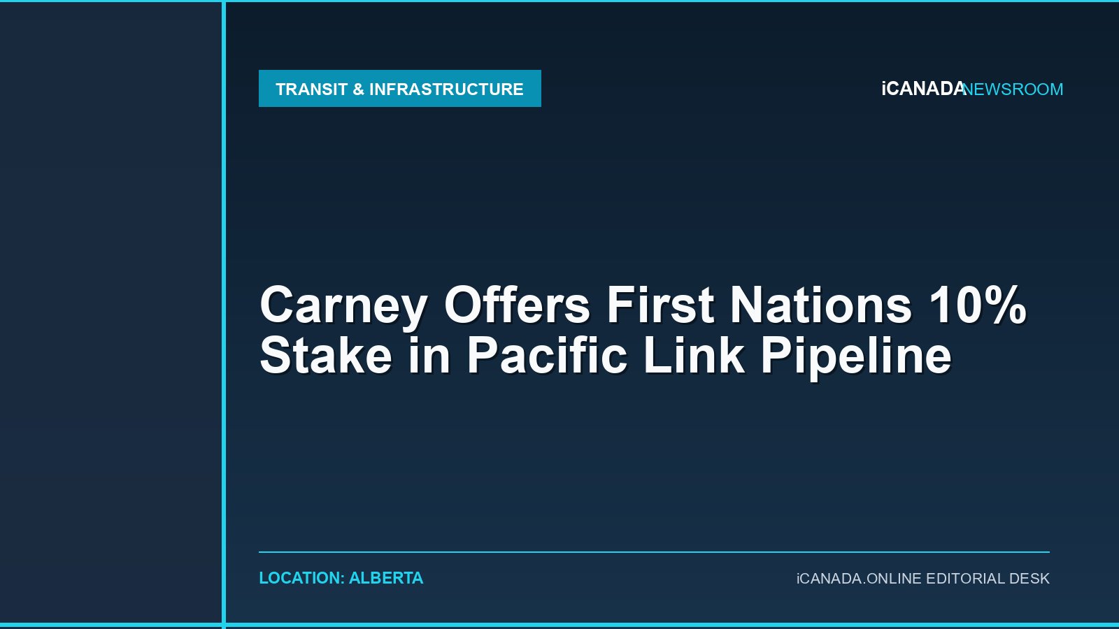 Carney Offers First Nations 10% Stake in Pacific Link Pipeline