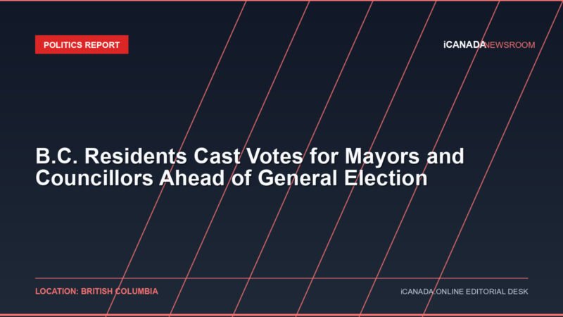 B.C. Residents Cast Votes for Mayors and Councillors Ahead of General Election