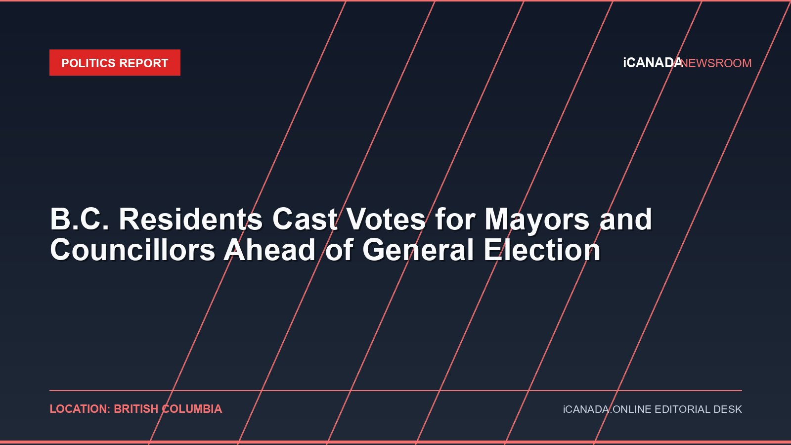 B.C. Residents Cast Votes for Mayors and Councillors Ahead of General Election