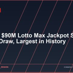 Record $90M Lotto Max Jackpot Set for Friday Draw, Largest in History