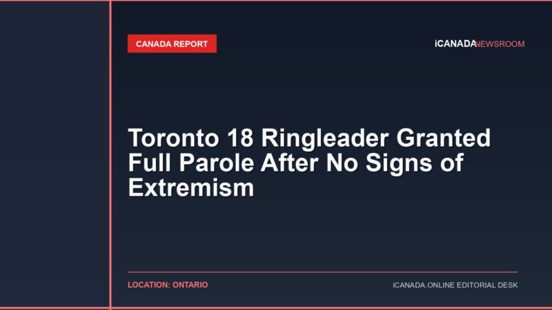 Toronto 18 Ringleader Granted Full Parole After No Signs of Extremism